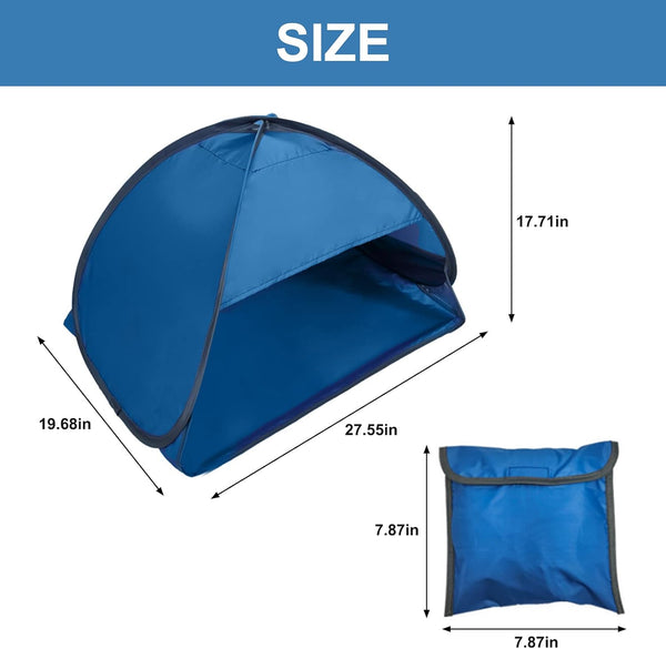 Pop Up Beach Shelter Portable Tent Anti Uv Windproof Picnic For Small Dogs Cats And Other Pets Blue Pop Up Beach Tents