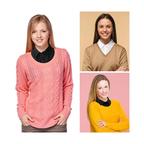 2 Pcs Women's Collar Insert Fake Detachable Tops
