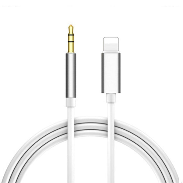 Compatible With Apple To 3.5Mm Aux Car Cable Iphone Silver 1M Cables & Adapters