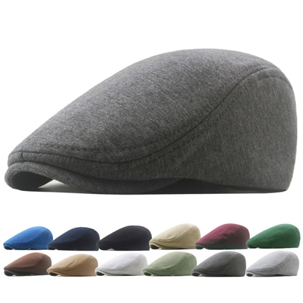 Unisex Cotton Beret Soft Casual Solid Color Cap For Men And Women With Compatible Apple Compatibility White Hats