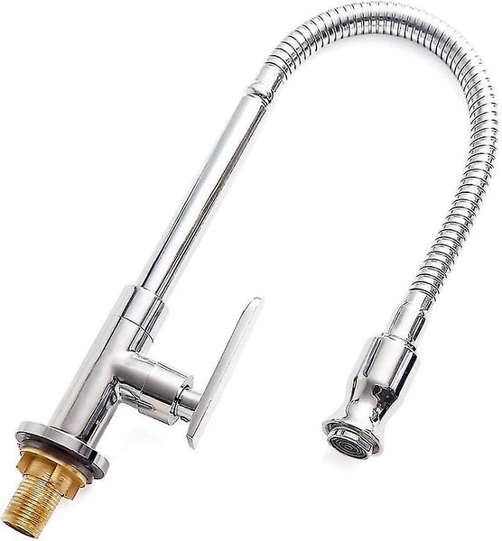 Outdoor Faucet 360A Kitchen Mixer Flexible Neck Laundry Room Bar Garden Kitchen Taps
