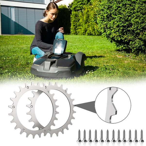 Worx Landroid Lawn Mower Stainless Steel Spikes 225 Mm Wheel Compatible With 12 Screws Lawn Mower Parts