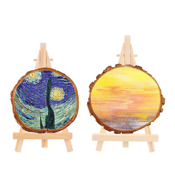 10 Pcs Mini 9X16 Cm Wooden Display Stands Compatible With Photo Memo Place Card Holder Easels