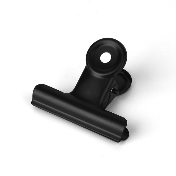 12 Pack Large Black Binder Paper Clips / Metal Hinge Fi Paperclips