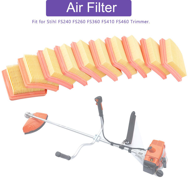 10 X Air Filter For Stihl Fs410 Fs460 Fs240 Fs260 Fs360 Trimmer String Trimmer Parts