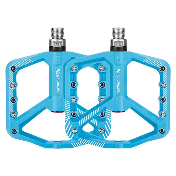 1 Pair Of Wide With Non Slip Surface And Repair Function Blue Pedals