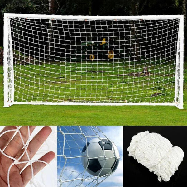Football Goal 300Cm X 200Cm 150Cm Polypropylene Fiber White Soccer Goals