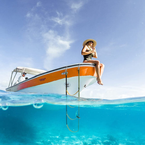 Boat Rope Ladder 4 Step Foldable Extension Compatible With Sailboat Kayak Swim Perfet Ladders