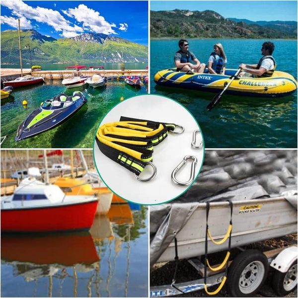 Boat Rope Ladder 4 Step Foldable Extension Compatible With Sailboat Kayak Swim Perfet Ladders