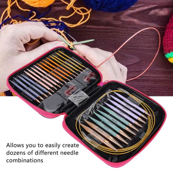 13 Pairs Of Interchangeable Needles Circular With 2.75 Mma10 Hand Sewing Needles