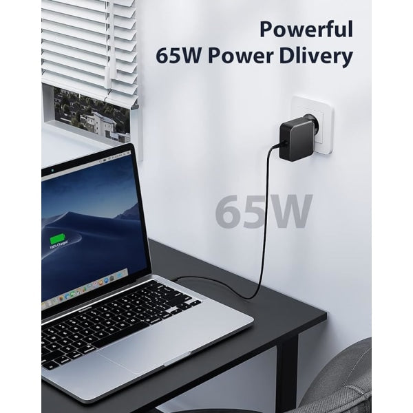 65W Usb C Laptop Charger (1.8M) For Lenovo Thinkpad Asus Zenbook Laptop Power Adapters/Chargers