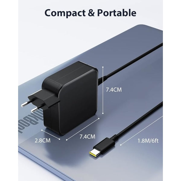 65W Usb C Laptop Charger (1.8M) For Lenovo Thinkpad Asus Zenbook Laptop Power Adapters/Chargers