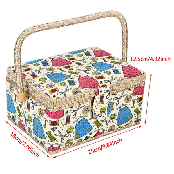 Sewing Accessories Basket With Removable Tray Other Sewing