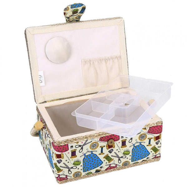 Sewing Accessories Basket With Removable Tray Other Sewing