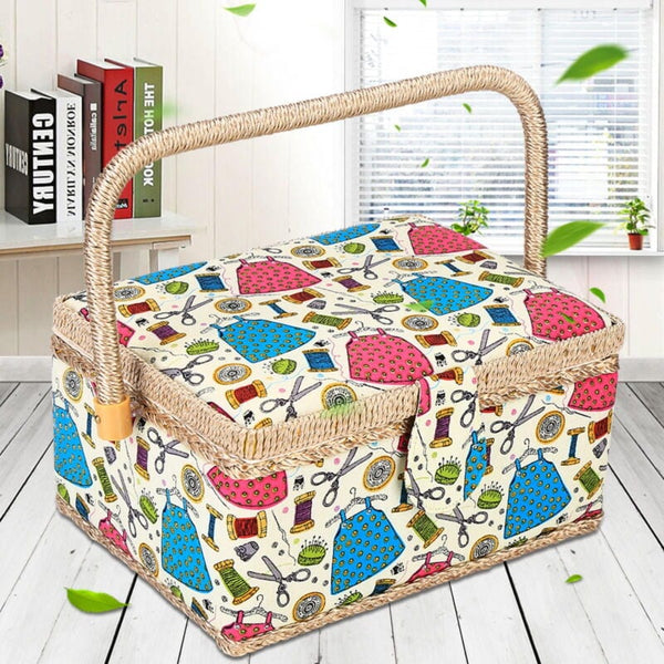 Sewing Accessories Basket With Removable Tray Other Sewing