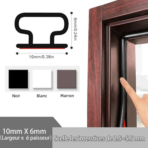 D Profile Self Adhesive Rubber Weather Strip Door Window Seal 6M Black For Cooling And Sound Insulation Other Window Accessories