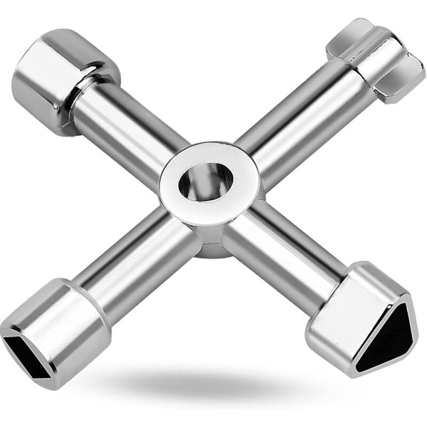 Universal Electrical Cabinet Wrench 4 In 1 For Elevators And Valves Multifunctional Tool Hex Keys & Hex Wrenches