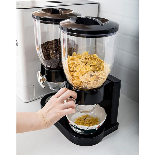 Double Cereal Container For Cornflakes Storage Food Storage Containers