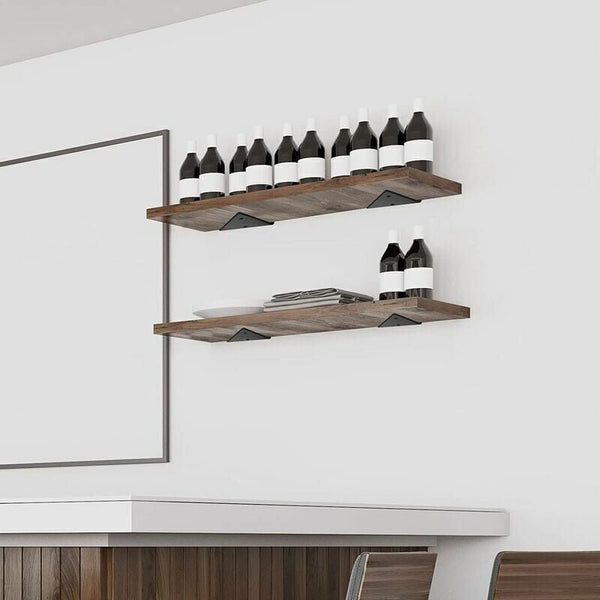 Floating Shelf Brackets 4 Pcs Invisible Triangle Metal Wall For Shelves Wall Shelves