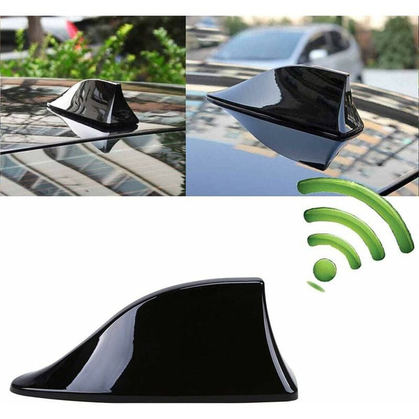 Universal Shark Fin Car Antenna Fm/Am Radio For Suv Truck Van Black Antennas