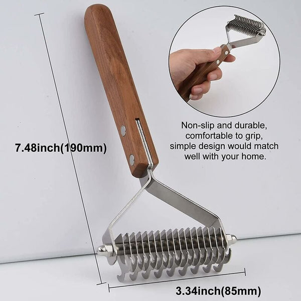 Coat King Heavy Duty Dog And Cat Deshedding Brush Grooming Comb Rake Significantly Reduces Shedding Dog Grooming