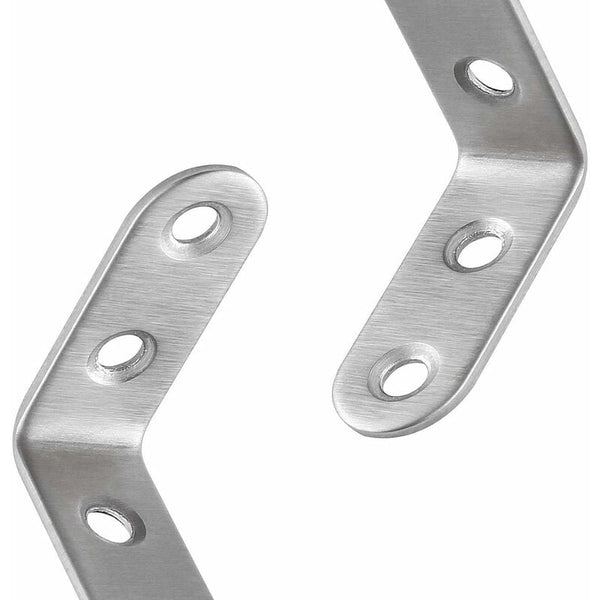 Stainless Steel Corner Brackets 40X40mm 13Pcs Furniture Repair Silver Compatible With Brands Braces & Brackets