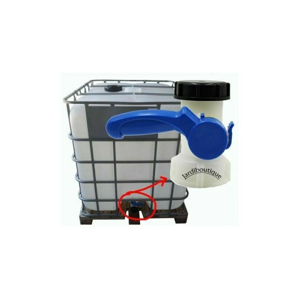 Valve For Ibc Tank 1000 Liters 2""/ 62 Mm Integrated Plastic Connectors Valves & Accessories