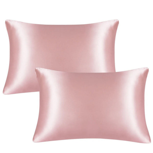 Satin Silk Pillowcase For Hair And Skin Size 2 Pack Super Soft With Envelope Closure Pillow Cases