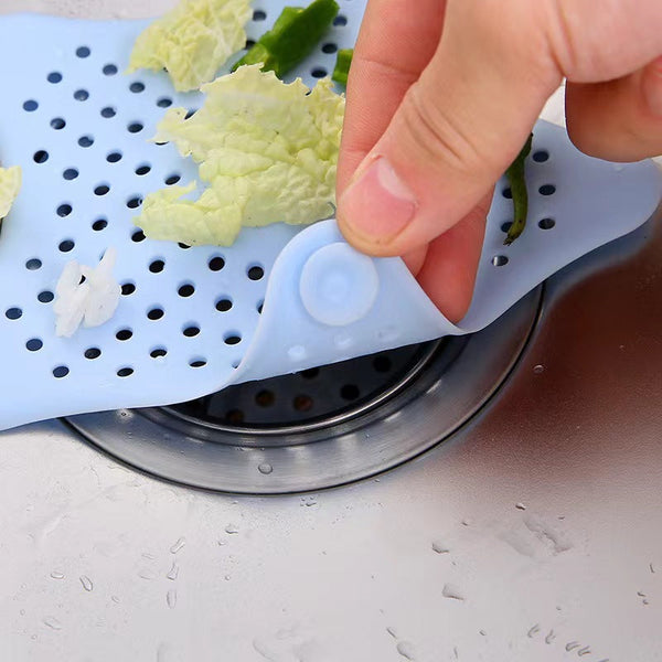 Green Silicone Drain Cover Filter For Bathtub Sink Shower Drain Grates