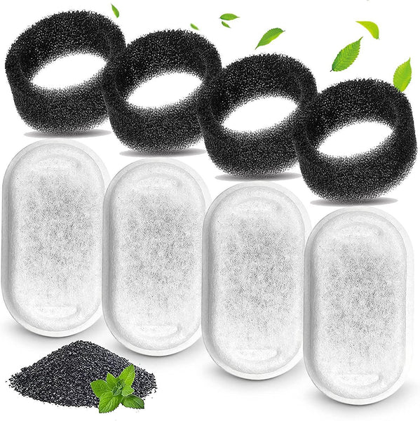 Water Fountain Filter Set Of 16 Compatible With Catit Stainless Steel Pet Includes 8 Replacement Filters And Sponges Dog Fountains