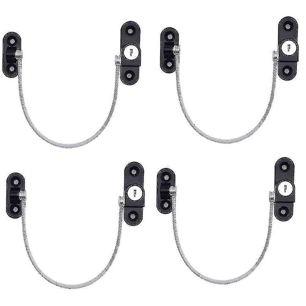 Locks Childproof 4 Pcs Black Compatible Limiters For Safety Baby Locks & Latches
