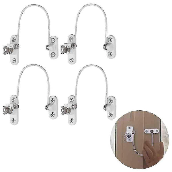 Locks Childproof 4 Pcs Black Compatible Limiters For Safety Baby Locks & Latches