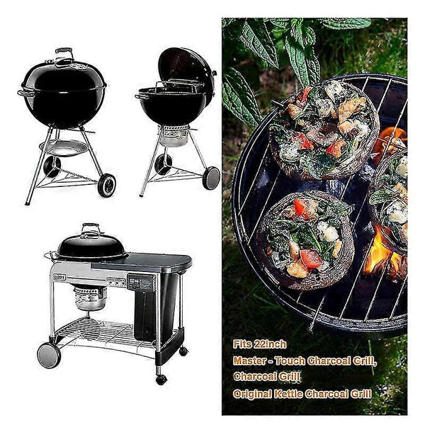 Weber 57 Cm One Touch Cleaning System For Kettle Grills Silver Barbecue Accessories