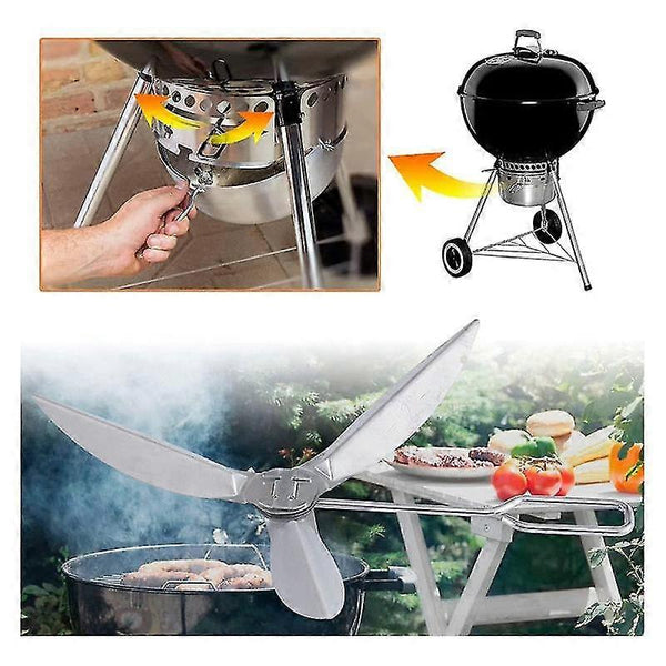 Weber 57 Cm One Touch Cleaning System For Kettle Grills Silver Barbecue Accessories