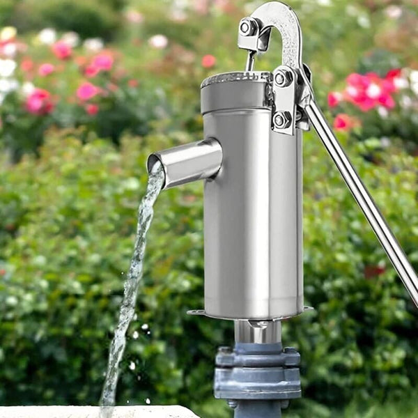 Hand Pump Manual Water Stainless Steel Groundwater Up To 10M Depth Water Pumps