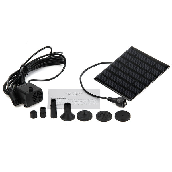 Solar Powered Water Pump With Fountain Function 16 Cm Panel Water Pumps
