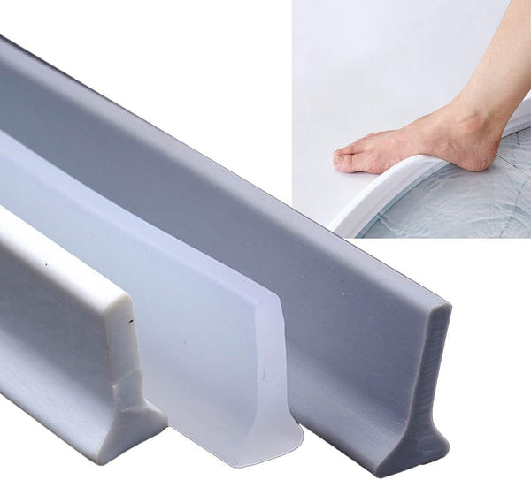 Shower Threshold Water Barrier Self Adhesive Strip 2M Black Other Shower & Bath Accessories