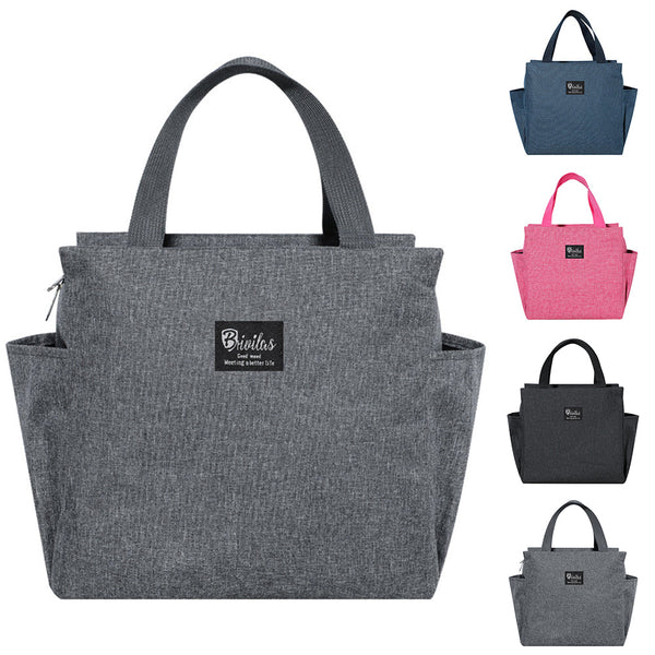 Lunch Bag For Adult Children Thick Portable Black Lunchboxes