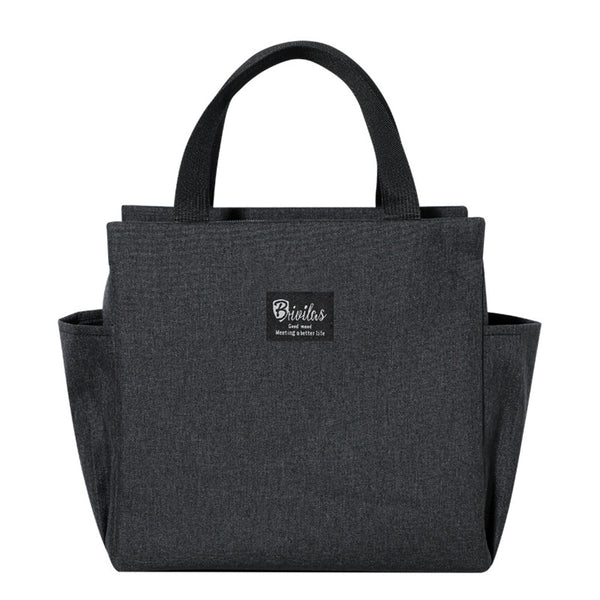 Lunch Bag For Adult Children Thick Portable Black Lunchboxes