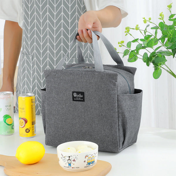 Lunch Bag For Adult Children Thick Portable Black Lunchboxes