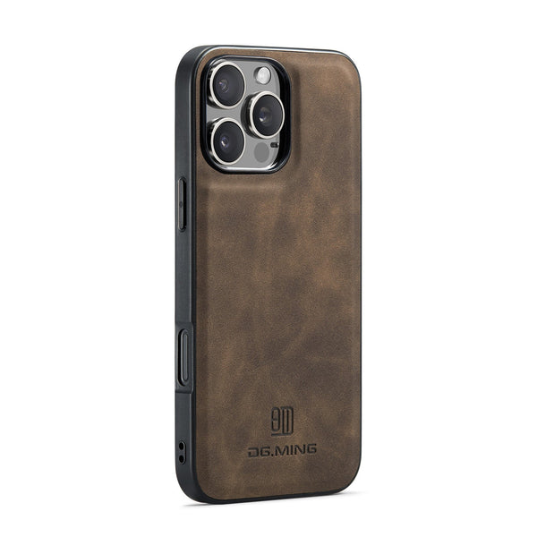 Magnetic Iphone 16 Pro Case With Card Pocket Compatible Coffee Color Cases Covers & Skins