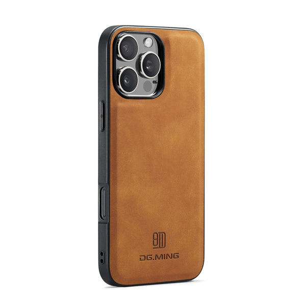 Magnetic Iphone 16 Pro Case With Card Pocket Compatible Coffee Color Cases Covers & Skins