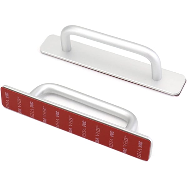 2Pcs Self Adhesive Aluminum Alloy Door Handle Push Pull Sliding Without Drilling For Gate Cabinet Toilet 150 X 25Mm Other Door Hardware