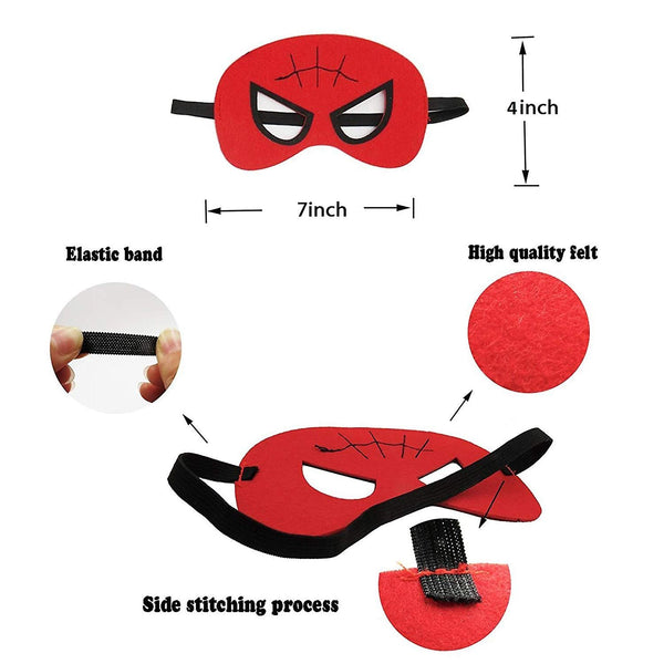 32 Pack Superhero For Kids Party Favors Felt Elastic Headband Masks