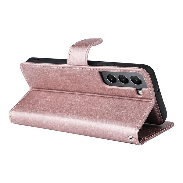 Compatible Withsamsung S22 Magnetic 2 In 1 Phone Case Wallet Pink Gold Cases Covers & Skins