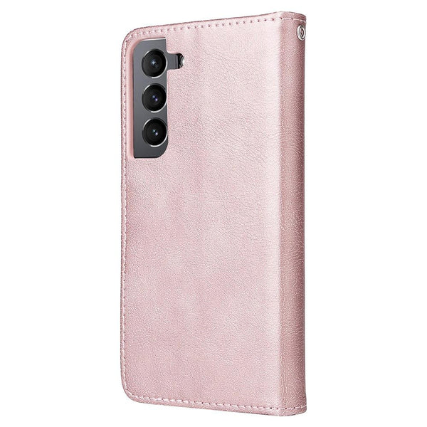 Compatible Withsamsung S22 Magnetic 2 In 1 Phone Case Wallet Pink Gold Cases Covers & Skins