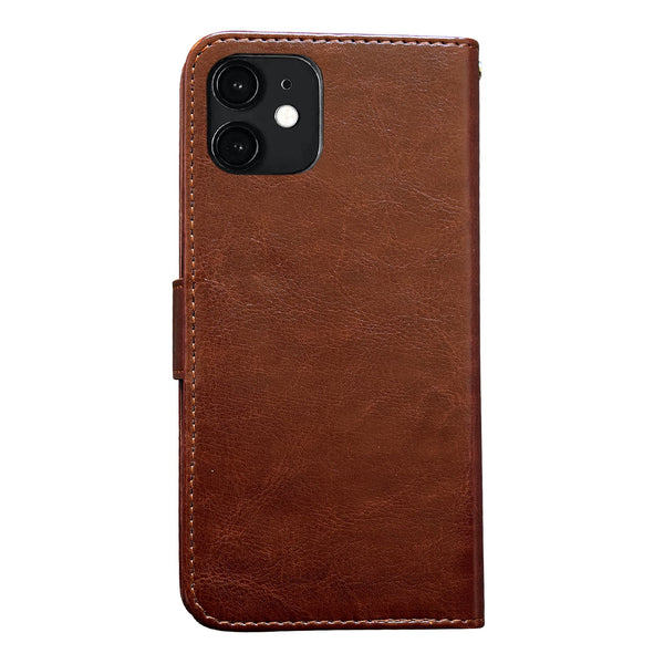 Leather Case For Iphone 12 Protection Brown Cases Covers & Skins