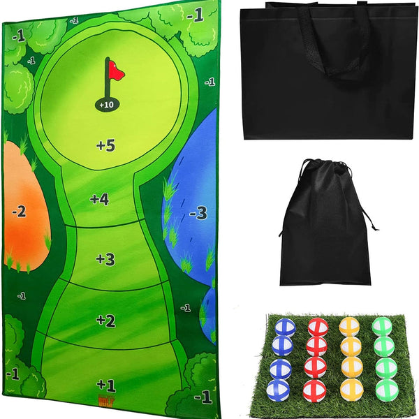Casual Golf Game Set 0.8X1.5M Hitting Mat Nets Cages & Mats