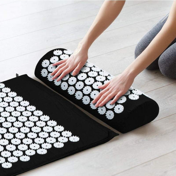 Acupuncture Mat & Cushion Set For Pain Relief Stress Reduction Better Sleep Acupuncture Devices