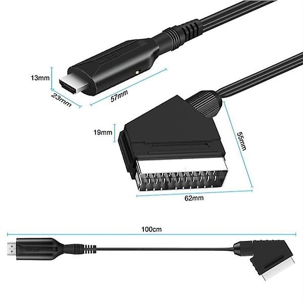 Scart To Hdmi Converter All In One Adapter 1080P Monitor/Av Cables & Adapters